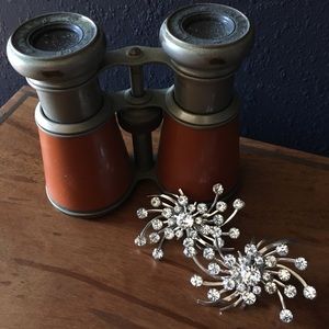 Stunning Mad Men vintage starburst earrings!